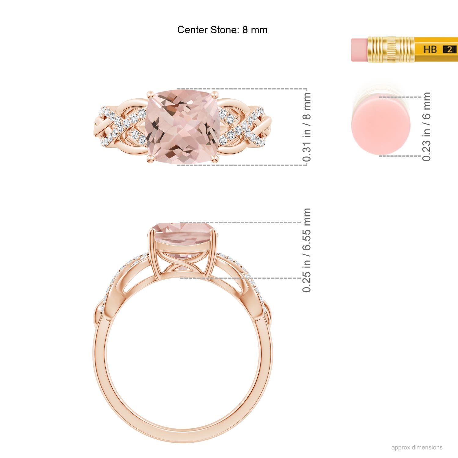 AA - Morganite / 1.93 CT / 14 KT Rose Gold