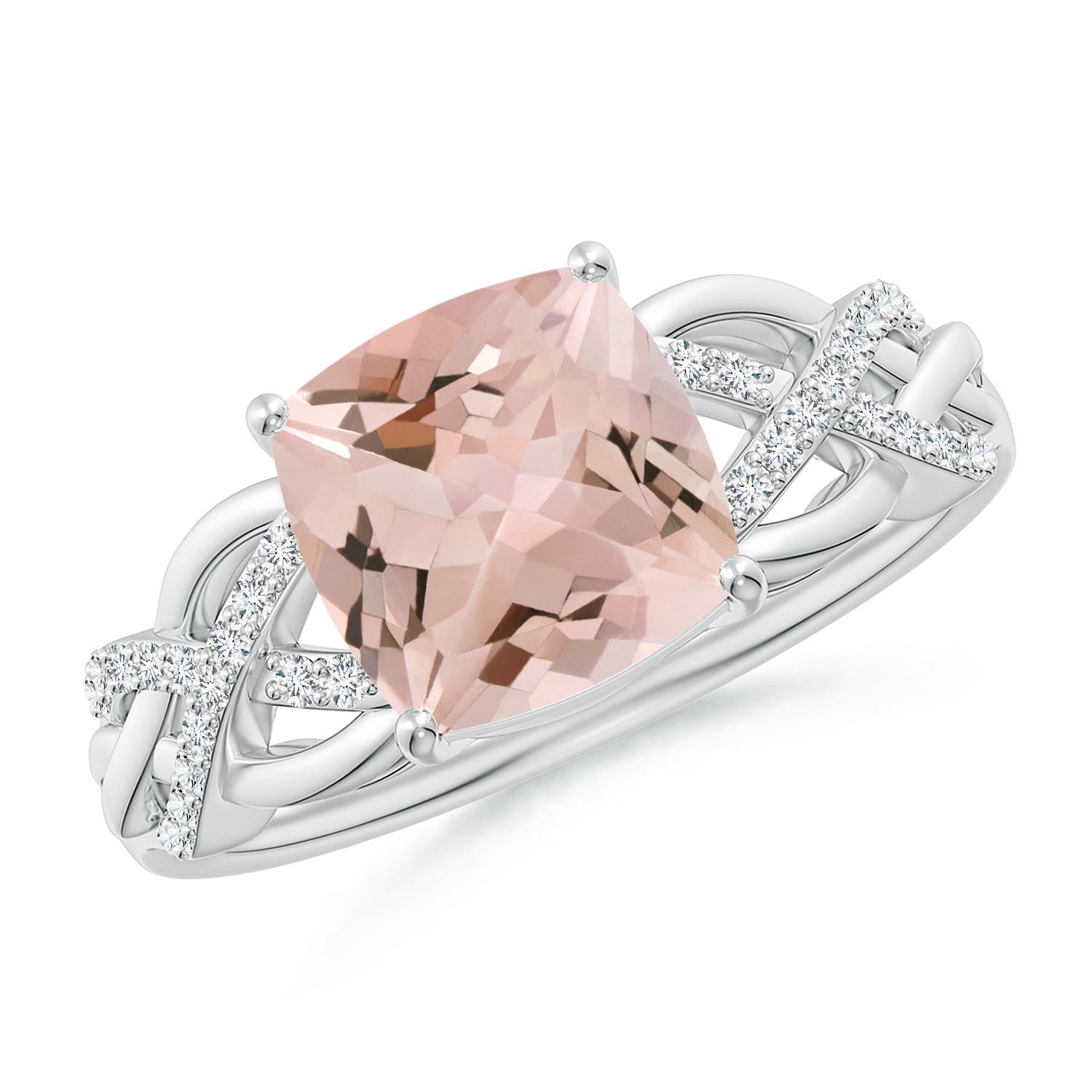 AA - Morganite / 1.93 CT / 14 KT White Gold