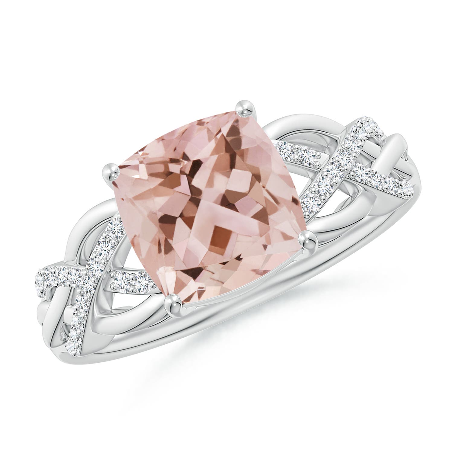 AAA - Morganite / 1.93 CT / 14 KT White Gold