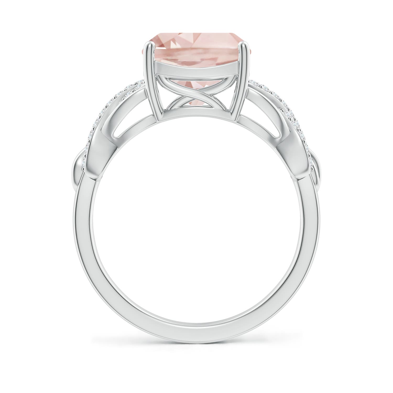 A - Morganite / 2.86 CT / 14 KT White Gold