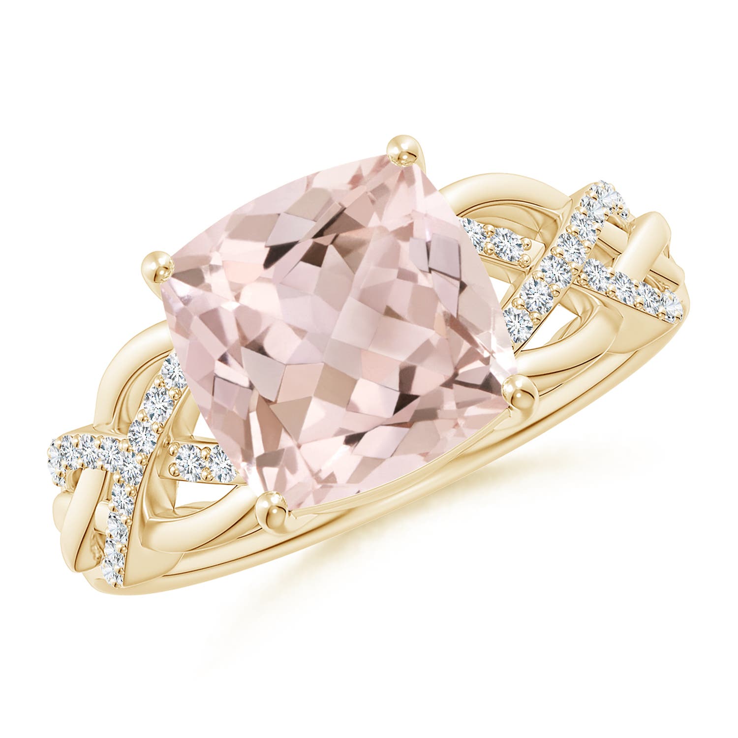 A - Morganite / 2.86 CT / 14 KT Yellow Gold