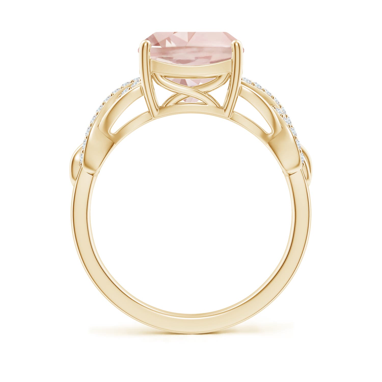 A - Morganite / 2.86 CT / 14 KT Yellow Gold