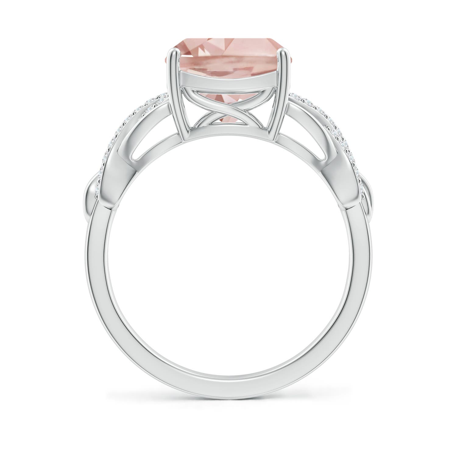 AA - Morganite / 2.86 CT / 14 KT White Gold