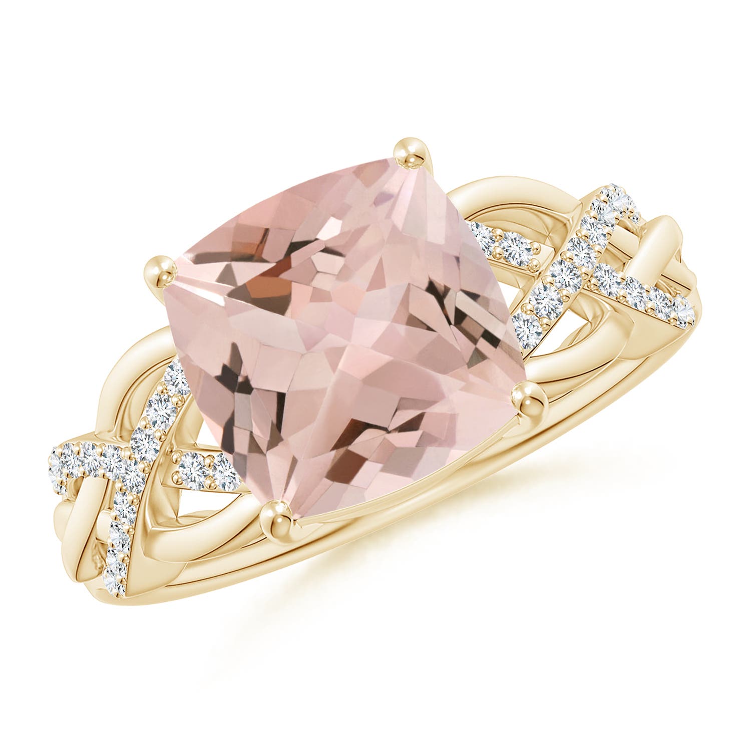 AA - Morganite / 2.86 CT / 14 KT Yellow Gold