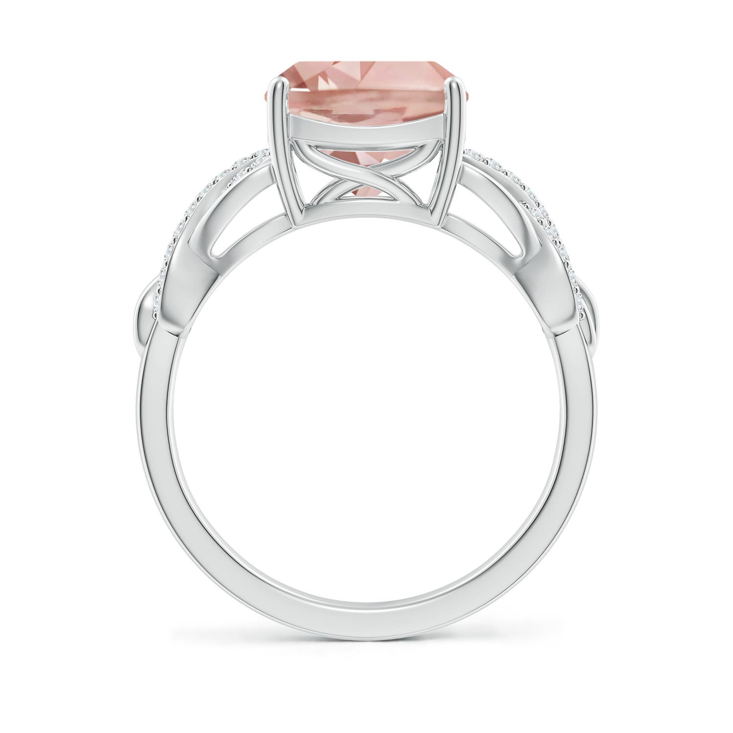 AAA - Morganite / 2.86 CT / 14 KT White Gold