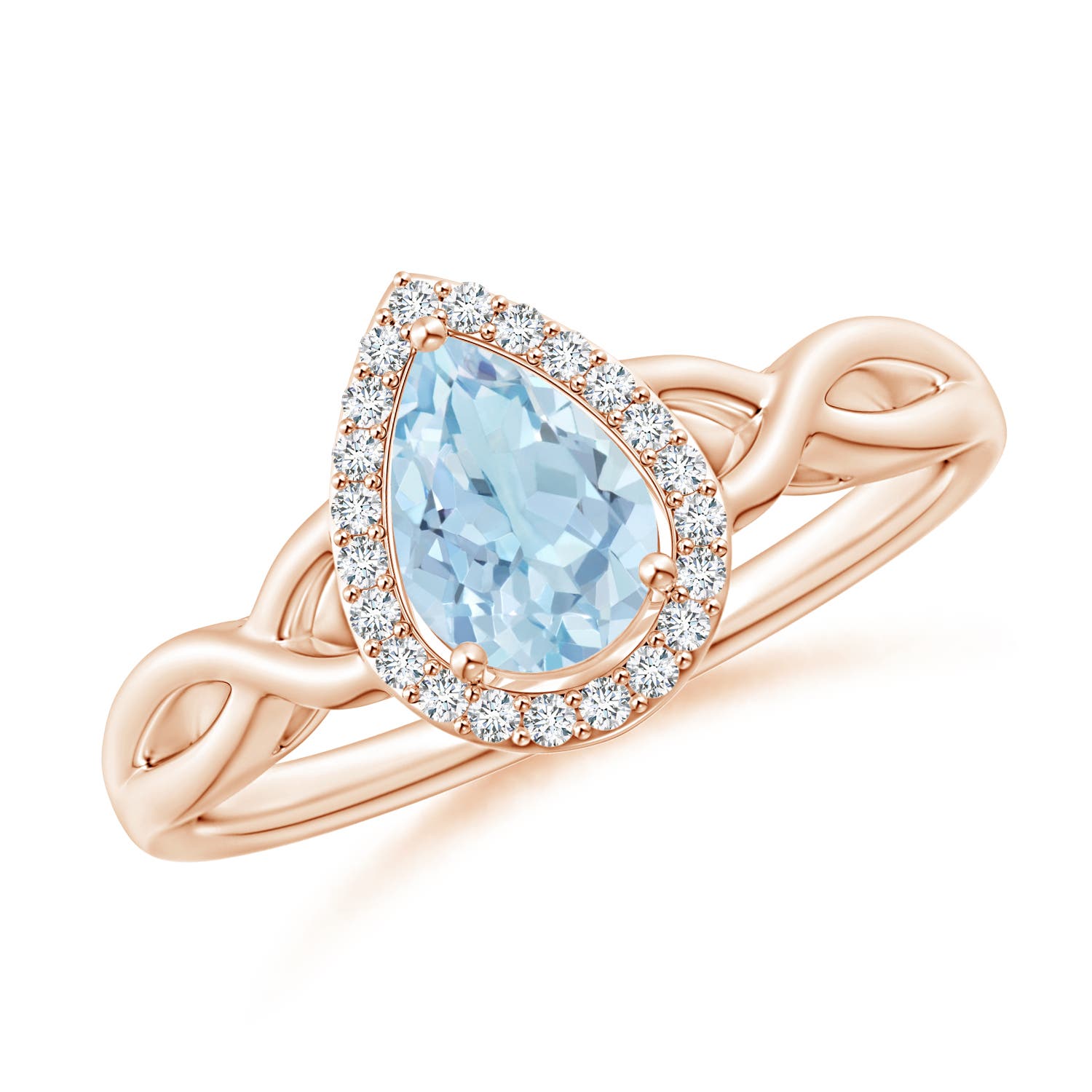 AA - Aquamarine / 0.68 CT / 14 KT Rose Gold