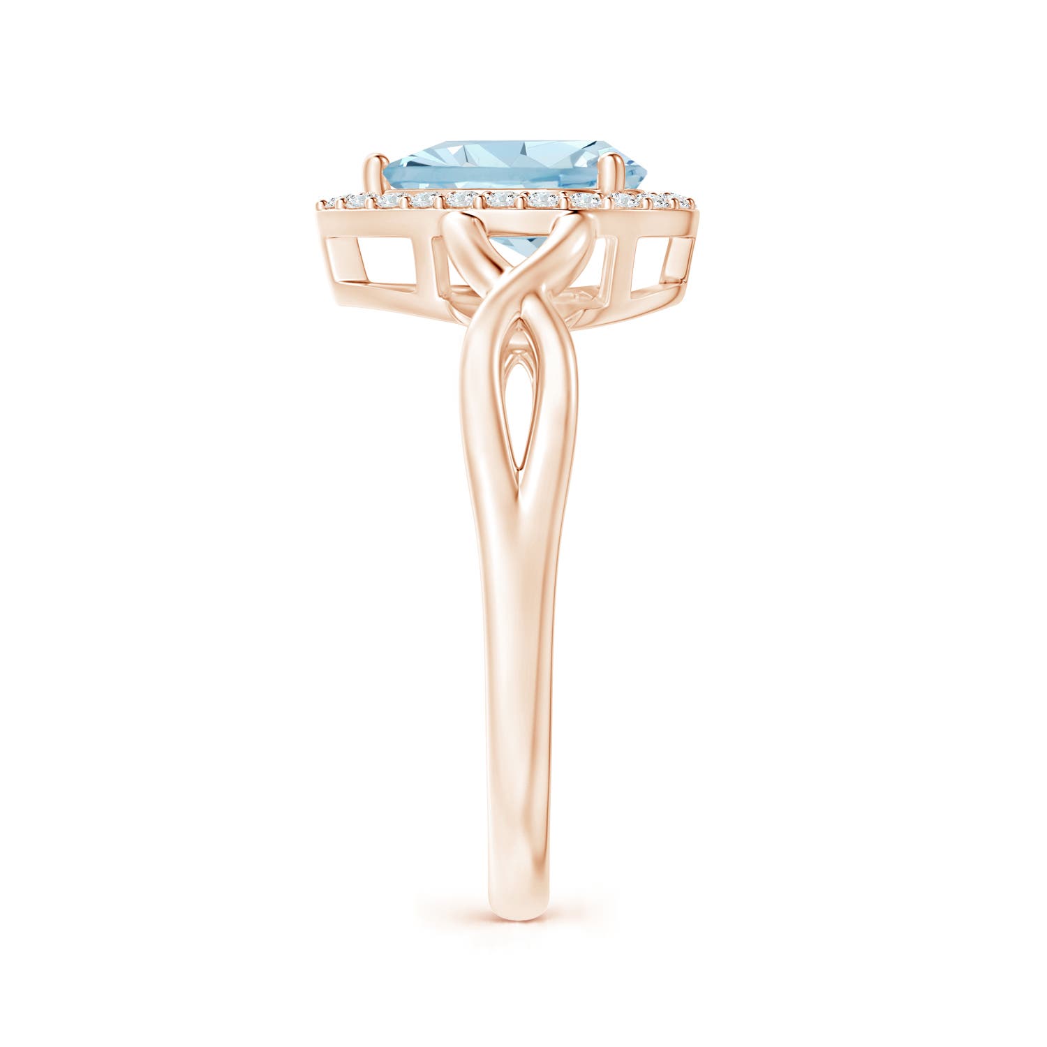 AA - Aquamarine / 1.03 CT / 14 KT Rose Gold