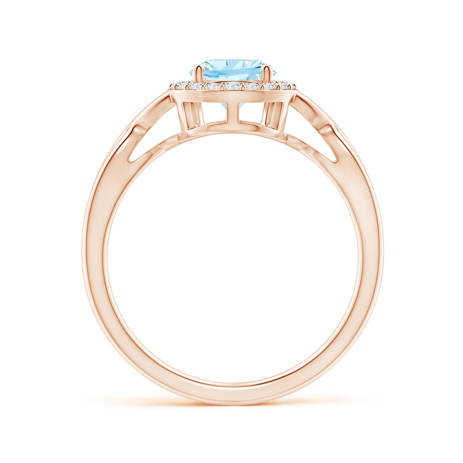 AAA - Aquamarine / 1.03 CT / 14 KT Rose Gold