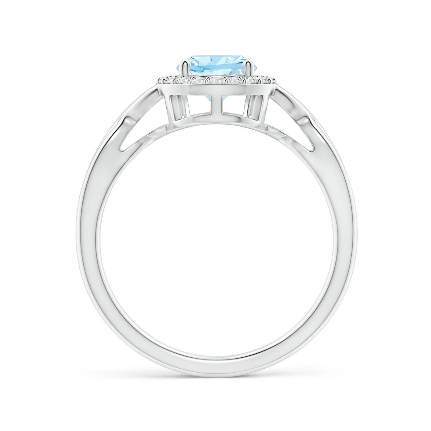 AAA - Aquamarine / 1.03 CT / 14 KT White Gold