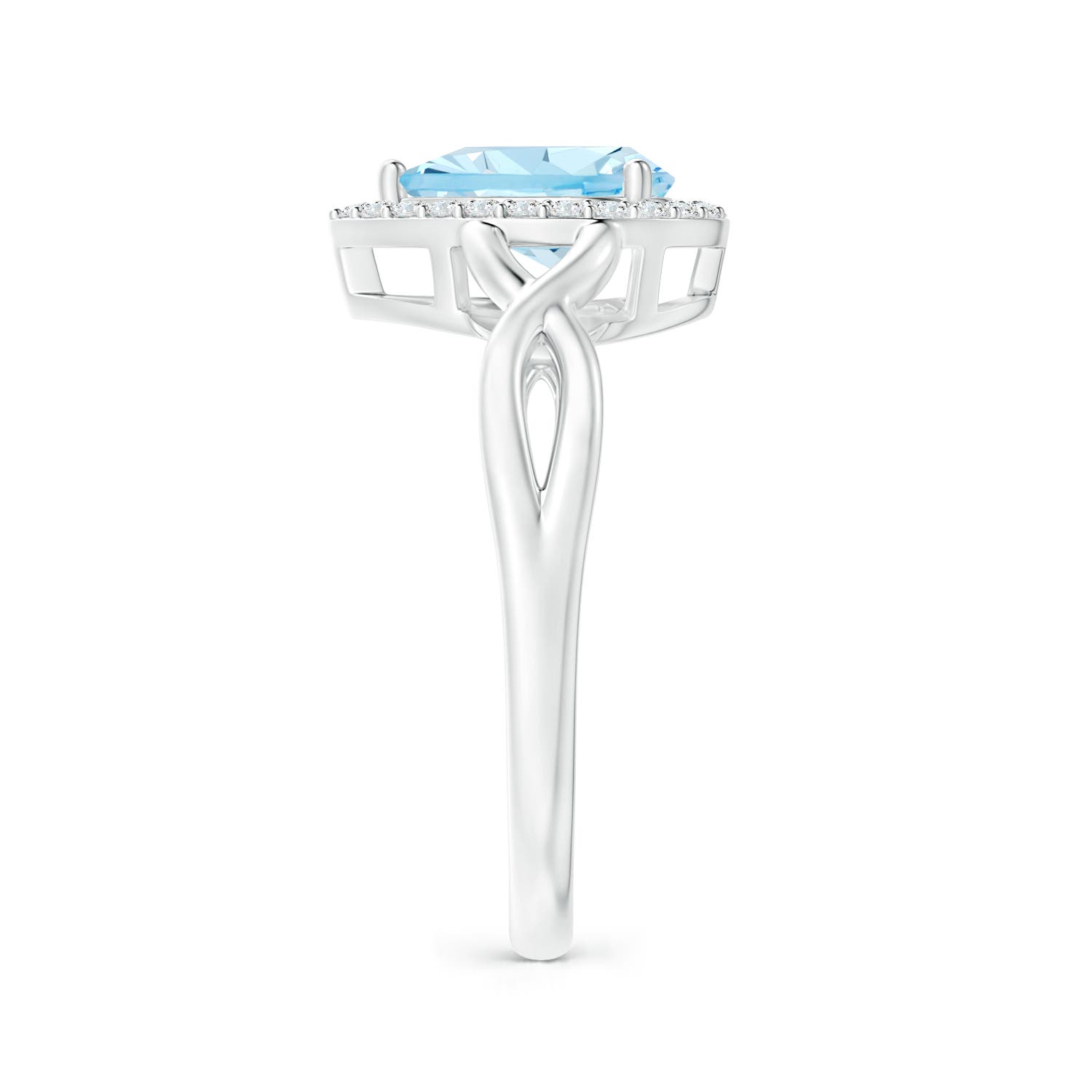 AAA - Aquamarine / 1.03 CT / 14 KT White Gold