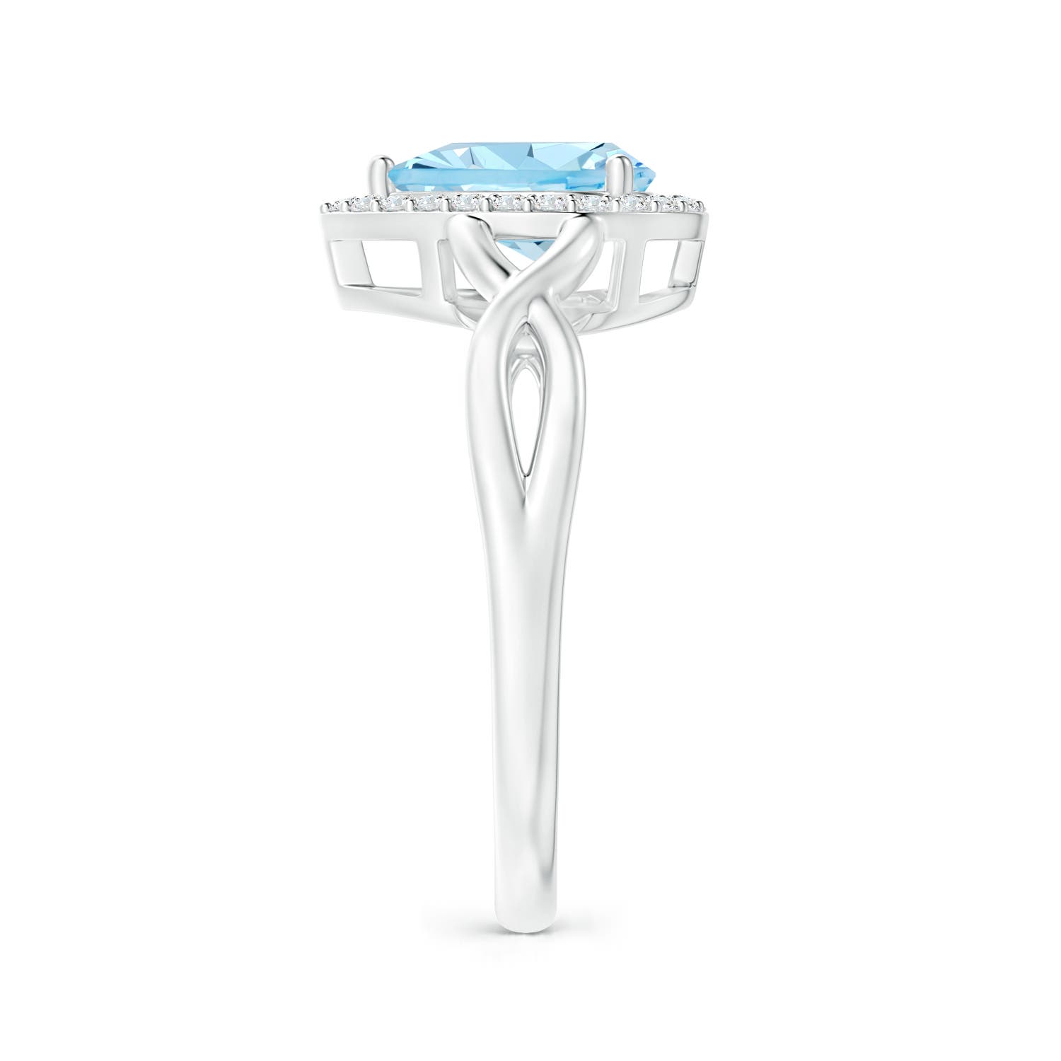 AAAA - Aquamarine / 1.03 CT / 14 KT White Gold