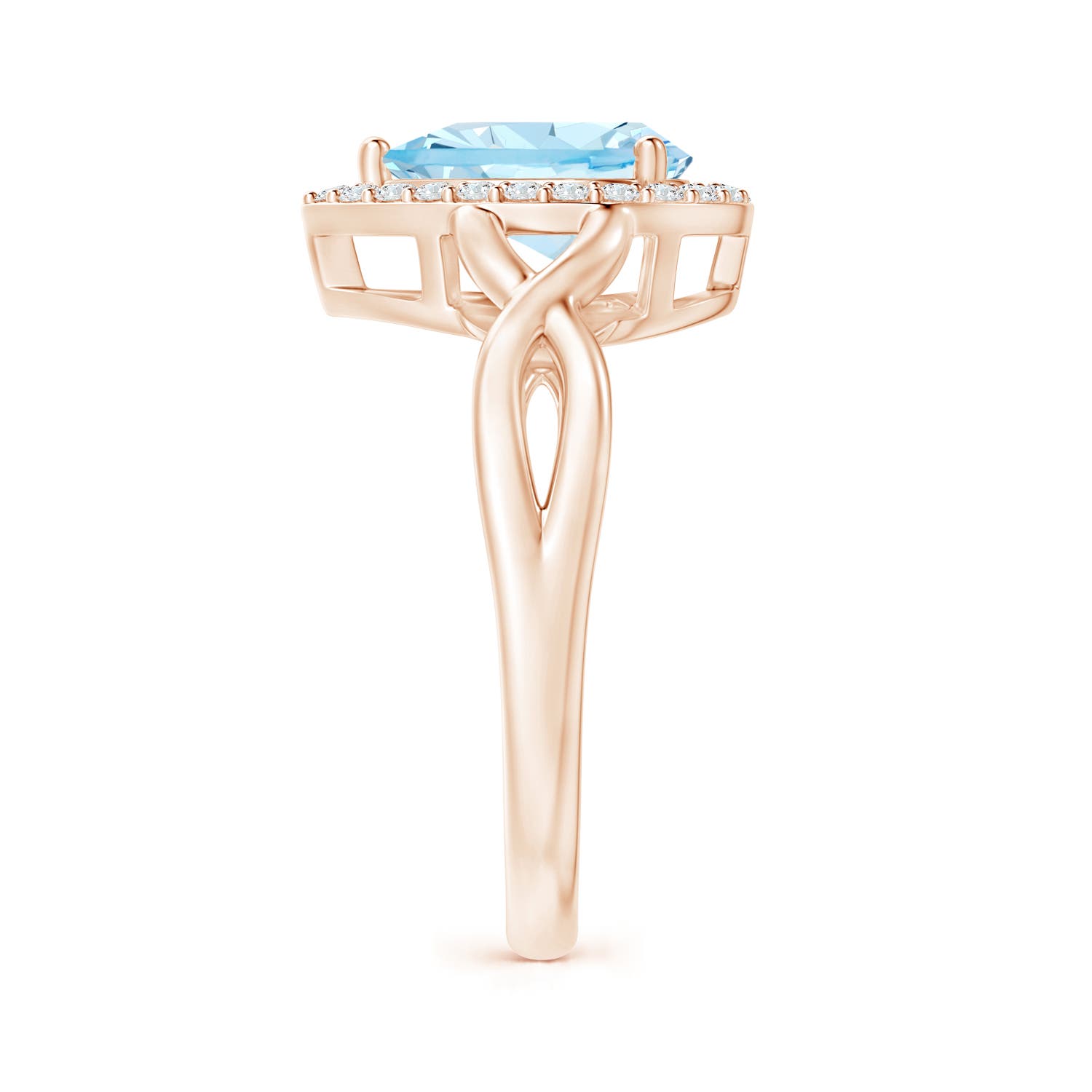 AAA - Aquamarine / 1.49 CT / 14 KT Rose Gold