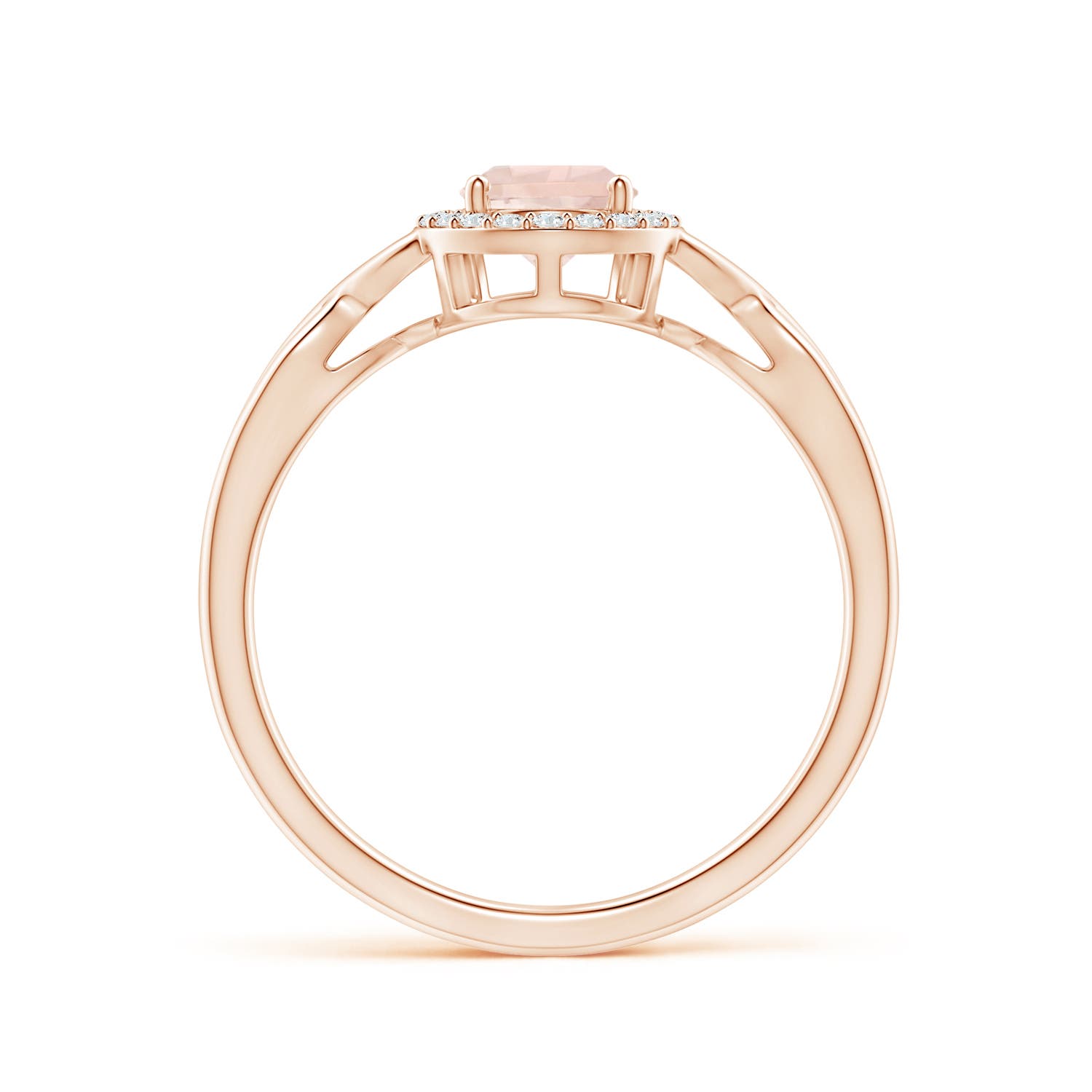 A - Morganite / 0.73 CT / 14 KT Rose Gold