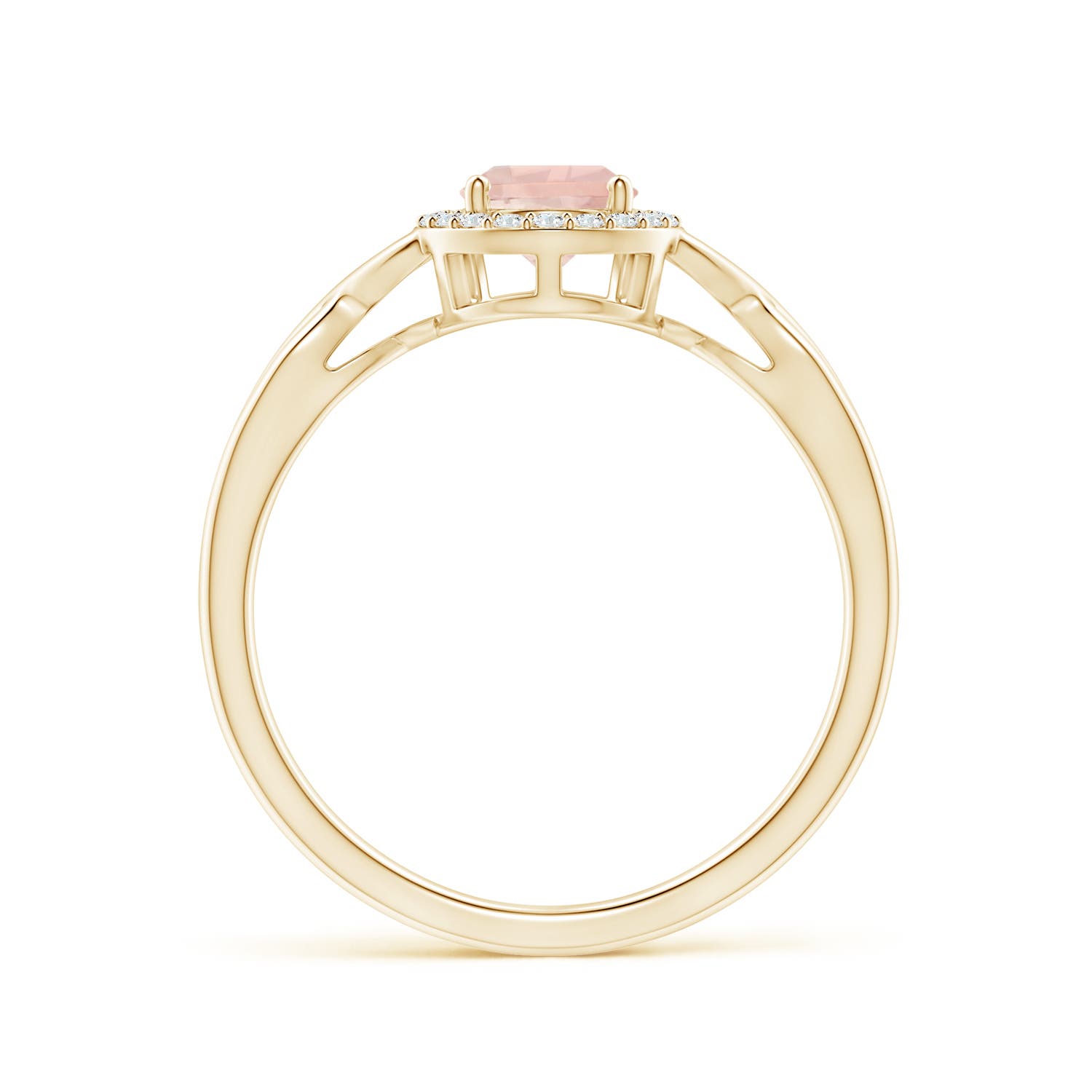 AA - Morganite / 0.73 CT / 14 KT Yellow Gold