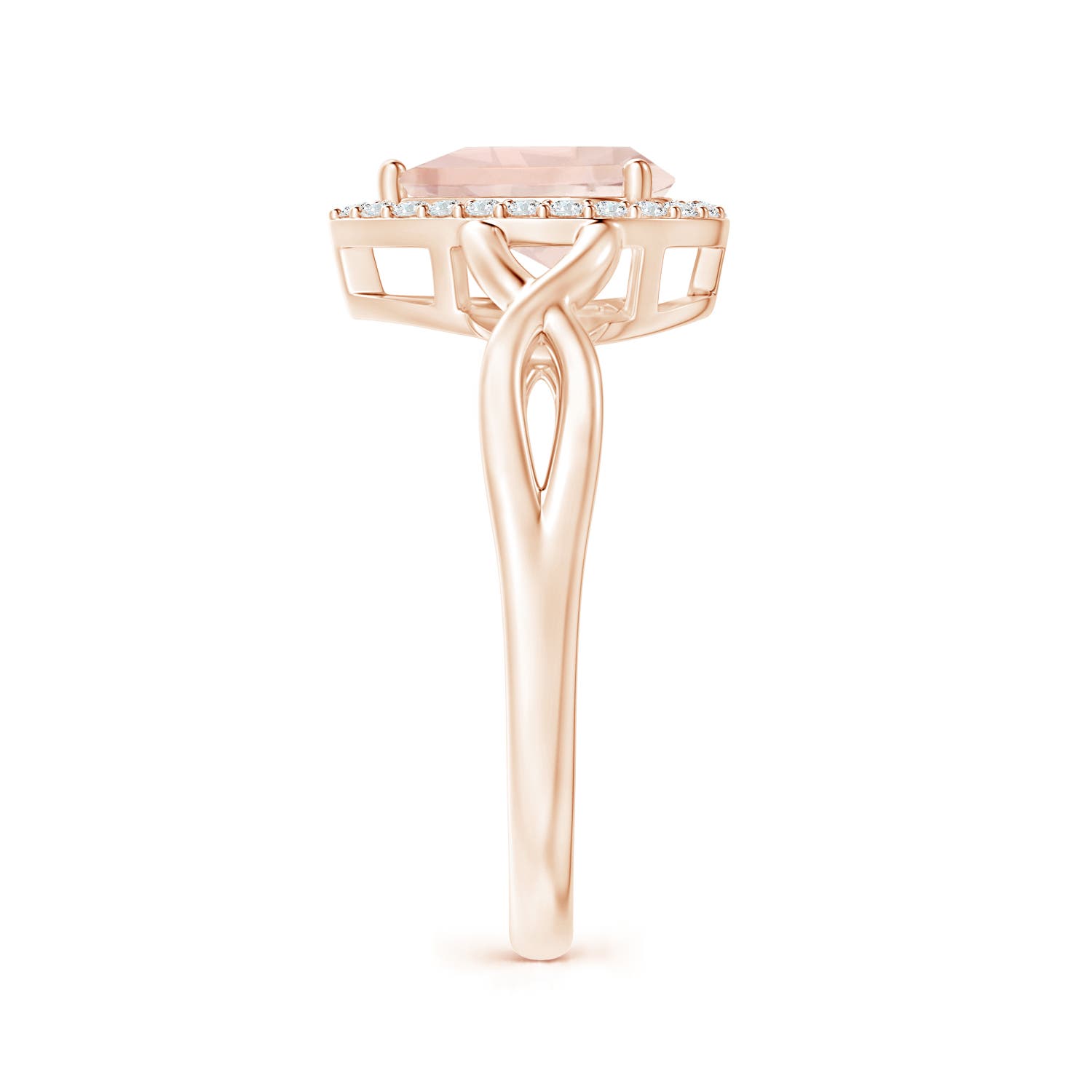 A - Morganite / 1.13 CT / 14 KT Rose Gold