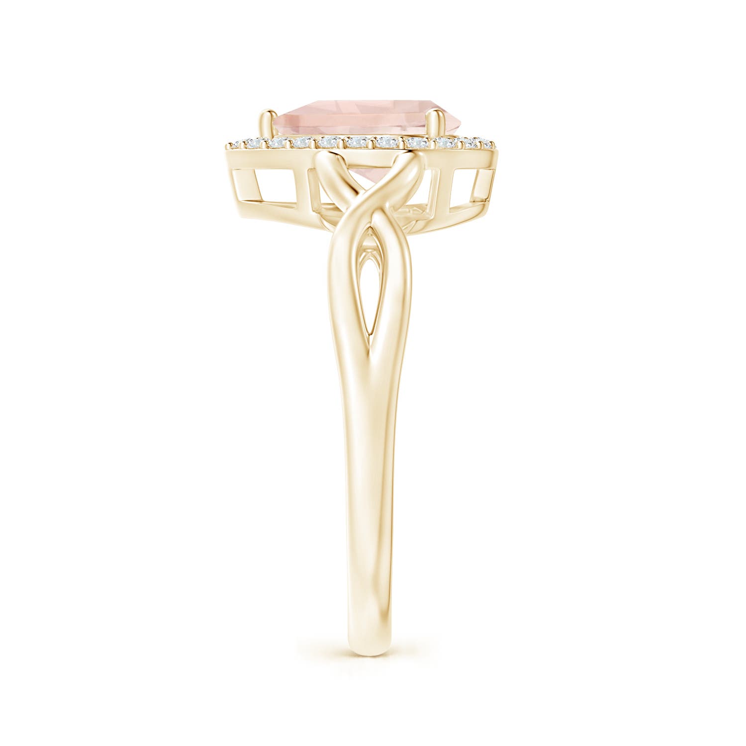 A - Morganite / 1.13 CT / 14 KT Yellow Gold