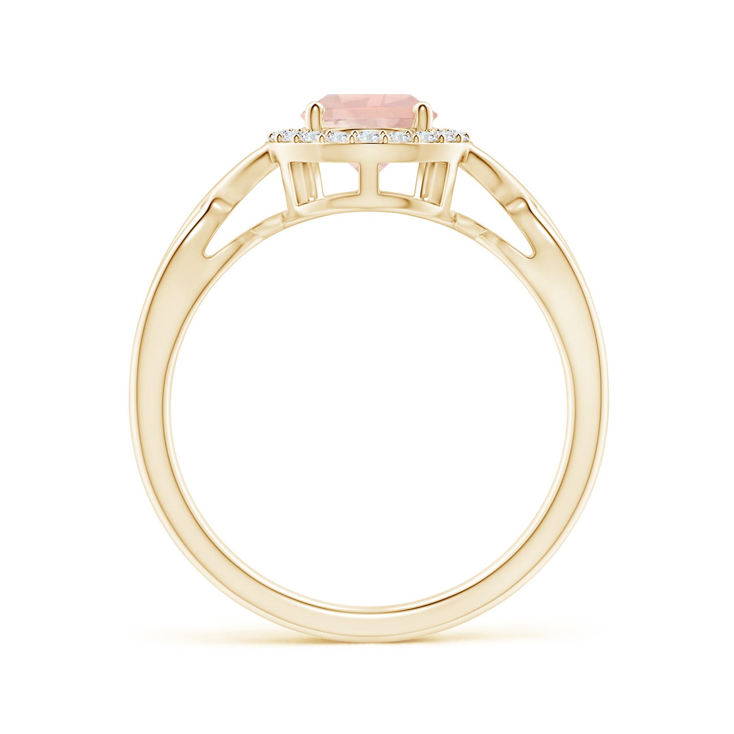 AA - Morganite / 1.13 CT / 14 KT Yellow Gold