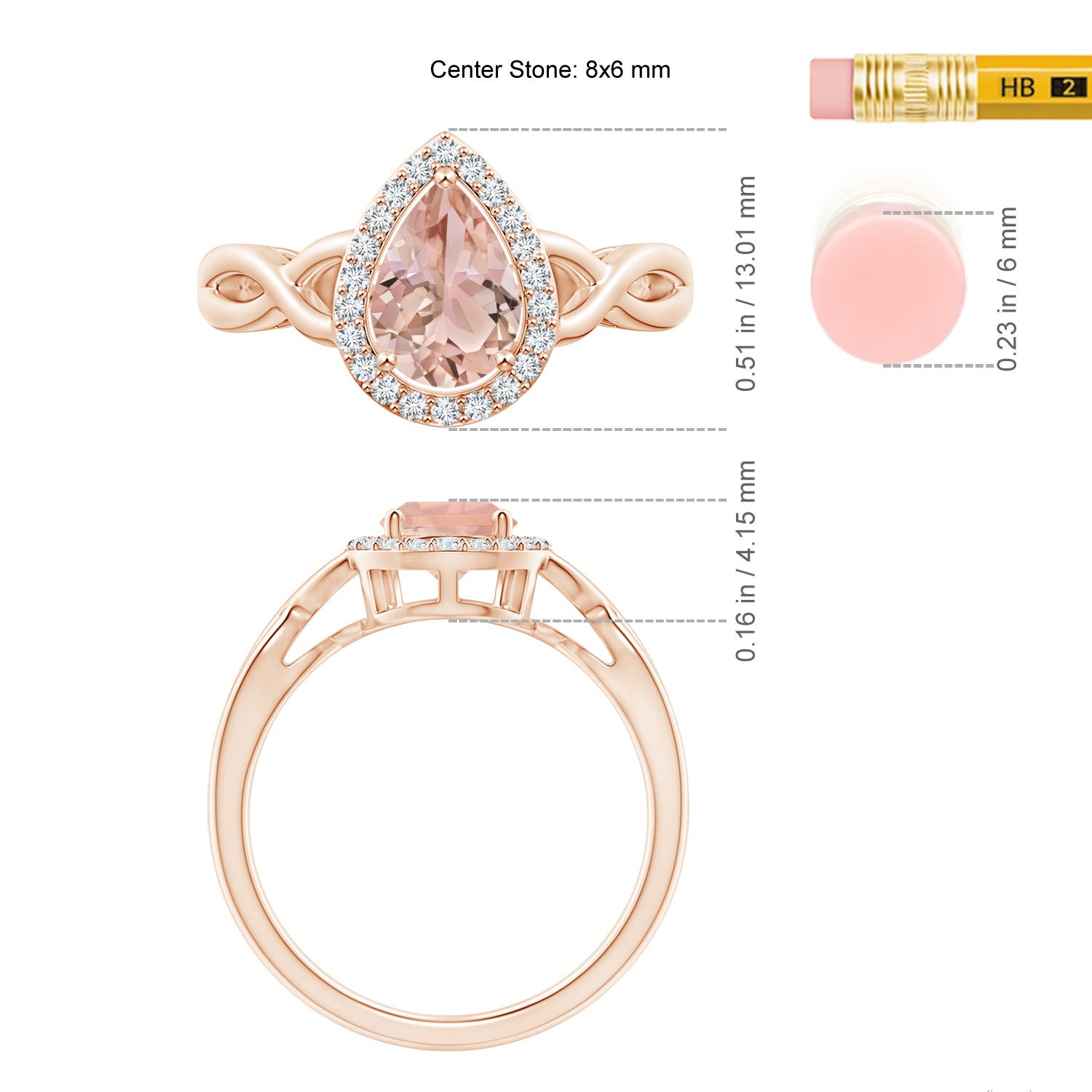 AAA - Morganite / 1.13 CT / 14 KT Rose Gold