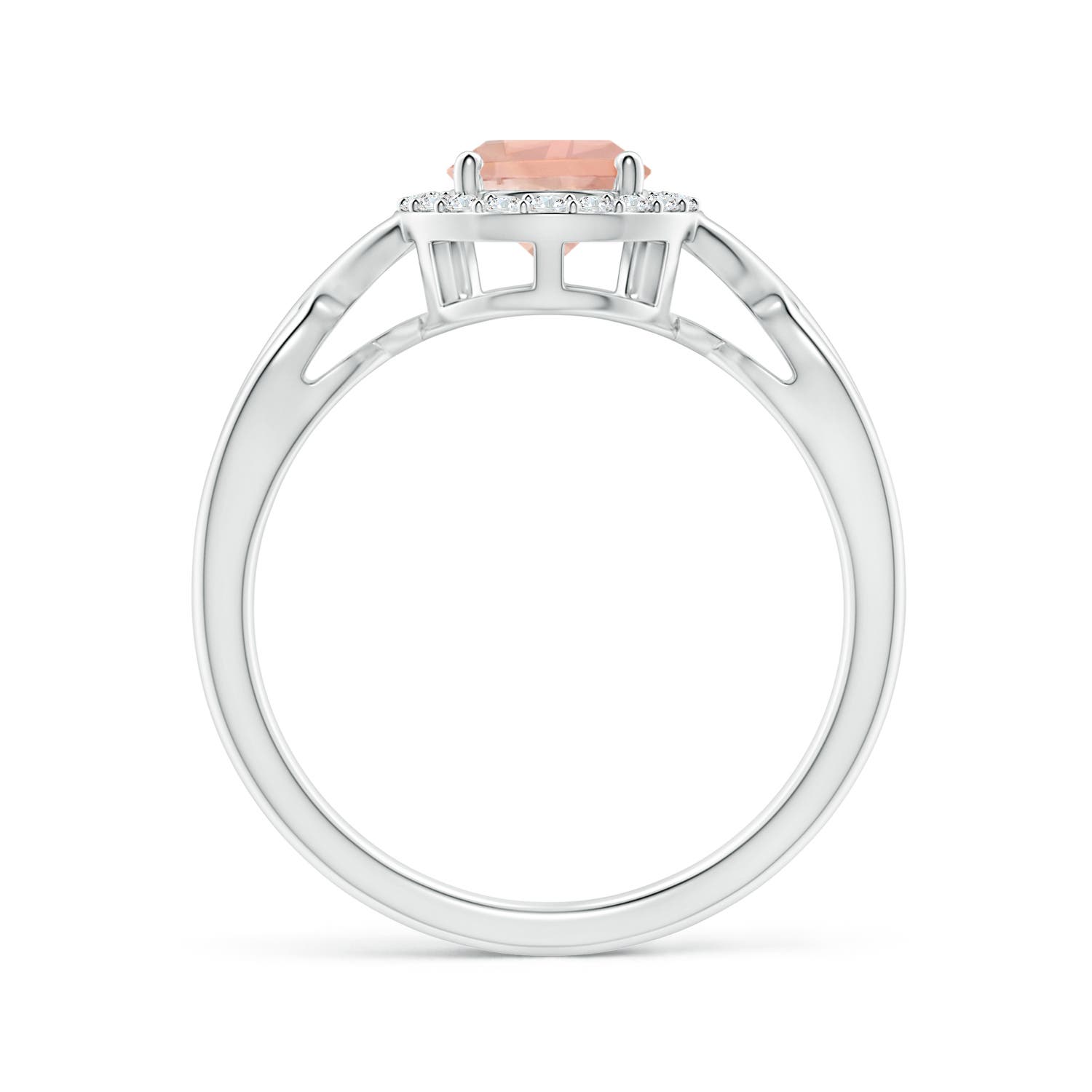 AAA - Morganite / 1.13 CT / 14 KT White Gold