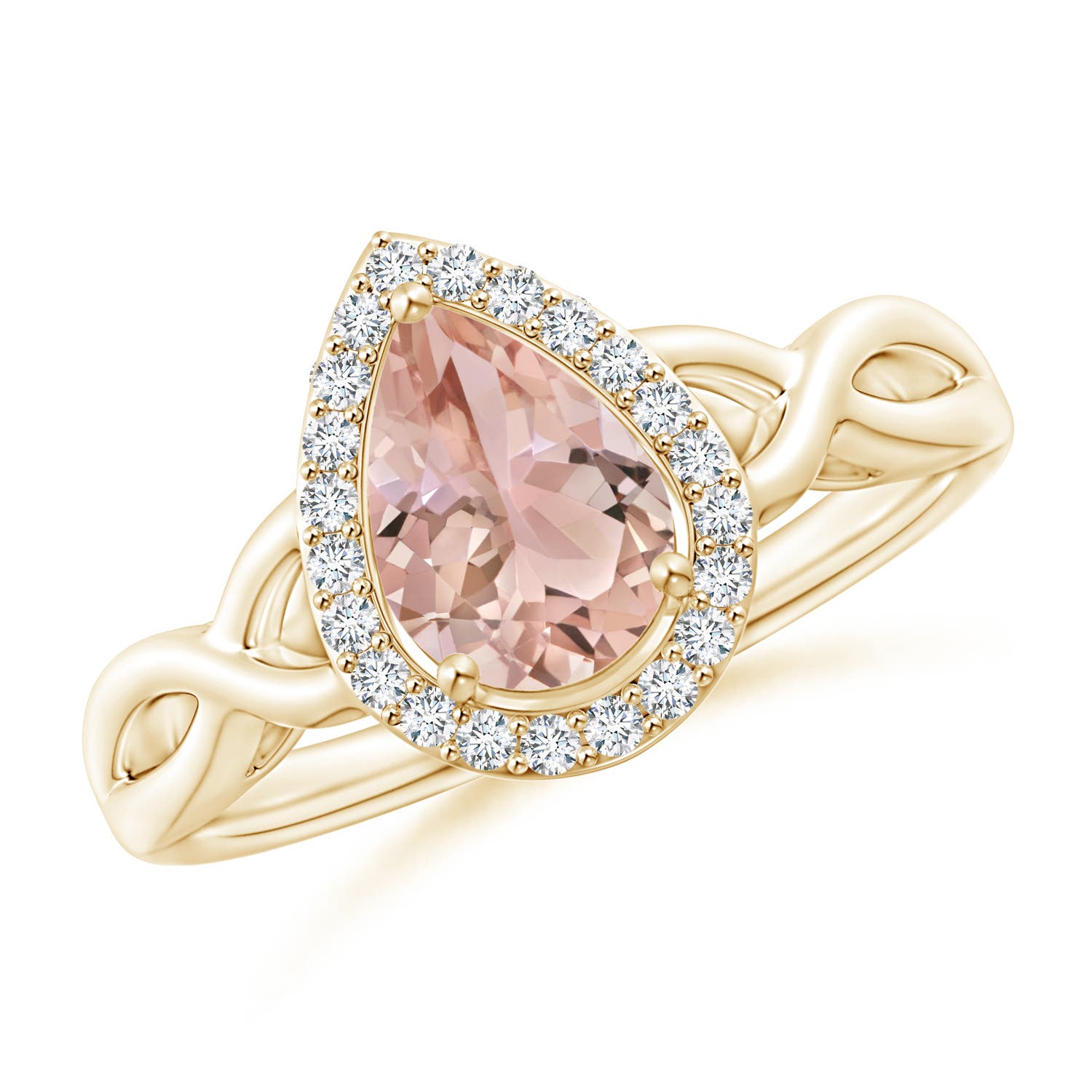 AAA - Morganite / 1.13 CT / 14 KT Yellow Gold