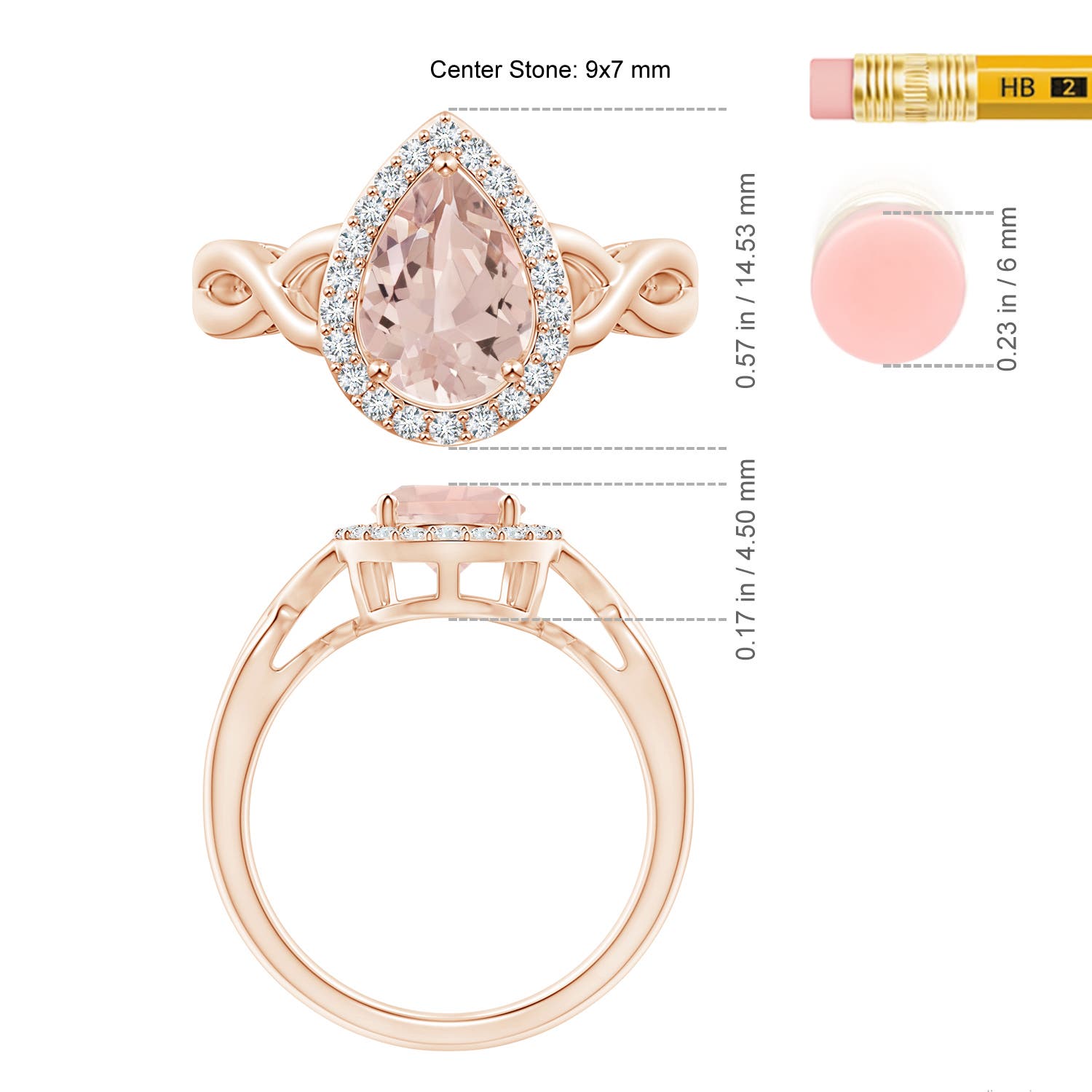 AA - Morganite / 1.64 CT / 14 KT Rose Gold