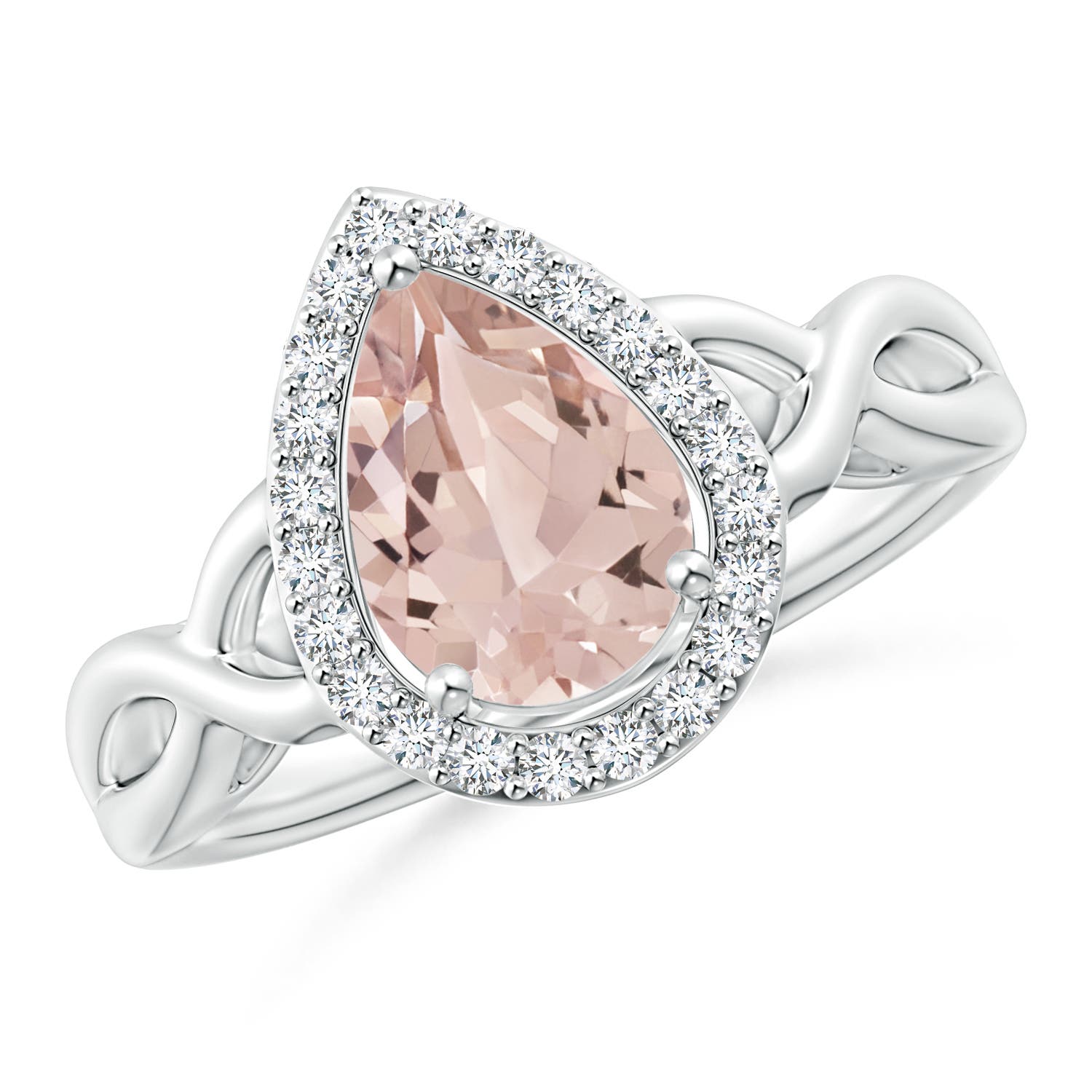 AA - Morganite / 1.64 CT / 14 KT White Gold