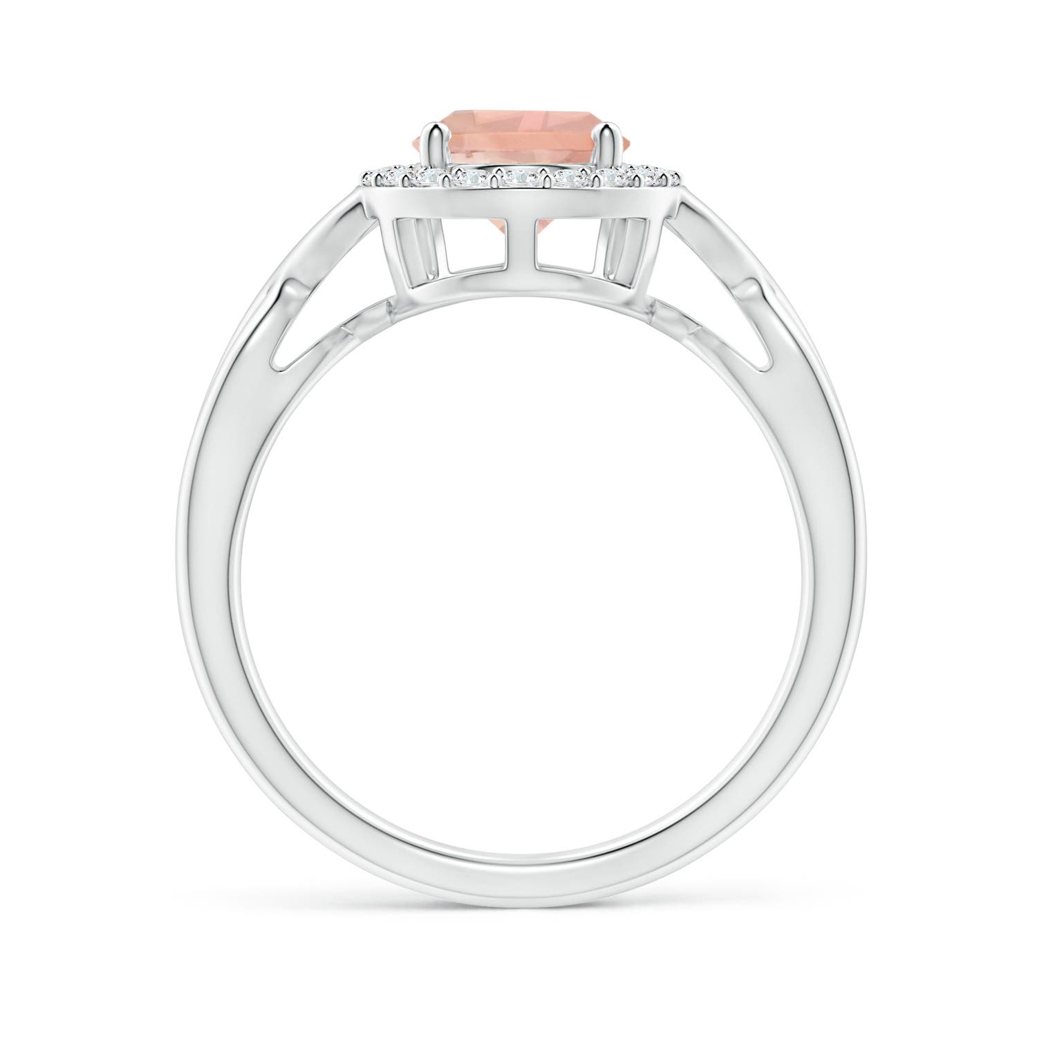 AAA - Morganite / 1.64 CT / 14 KT White Gold