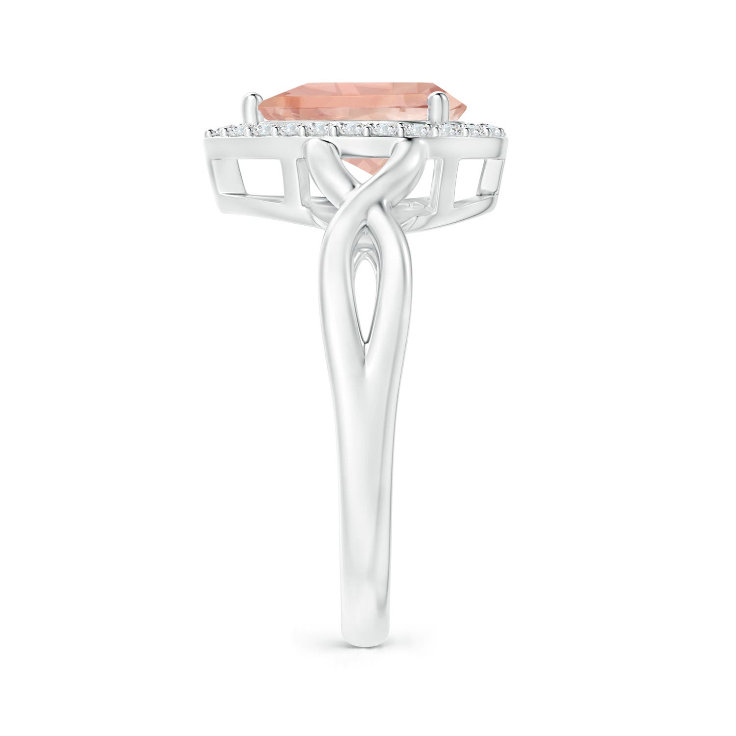 AAA - Morganite / 1.64 CT / 14 KT White Gold