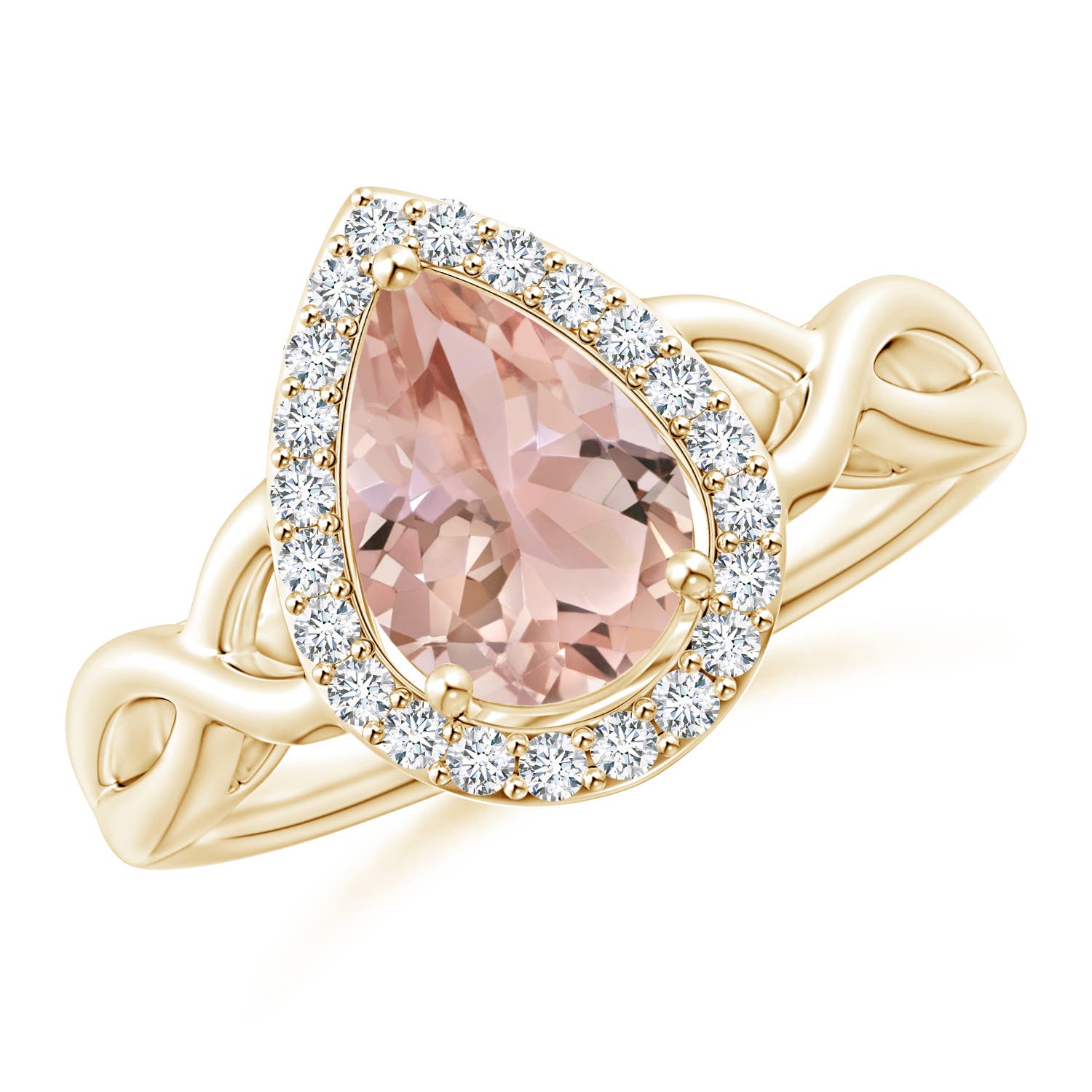 AAA - Morganite / 1.64 CT / 14 KT Yellow Gold