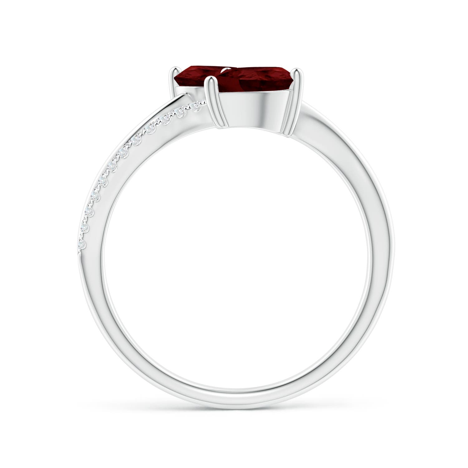 A - Garnet / 1.85 CT / 14 KT White Gold