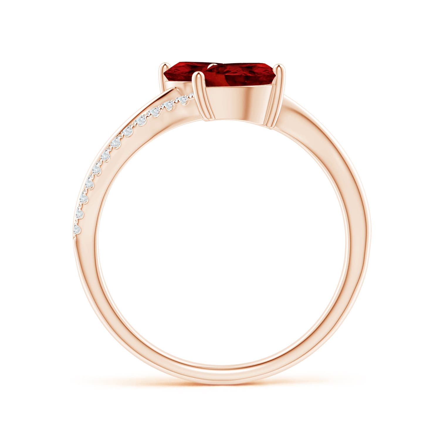 AAAA - Garnet / 1.85 CT / 14 KT Rose Gold