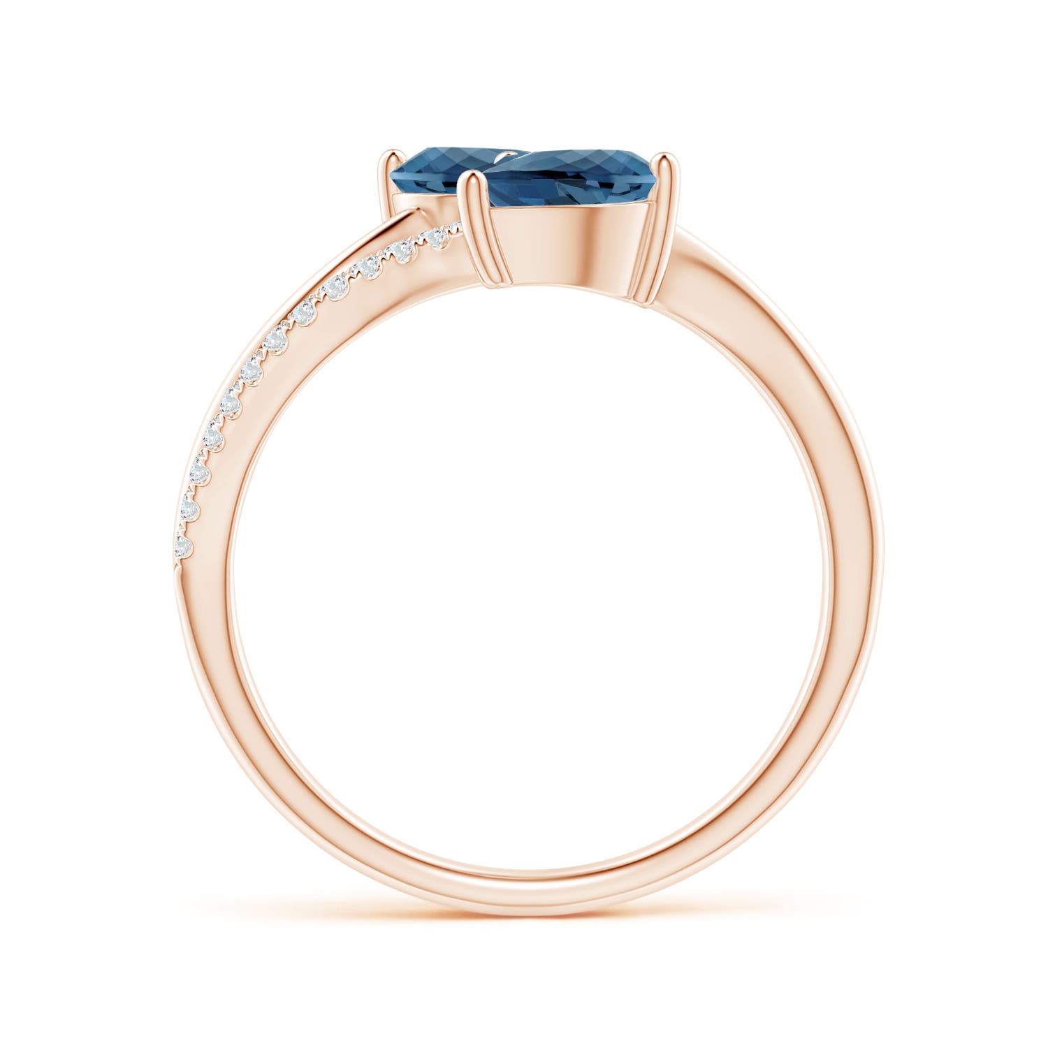 A - London Blue Topaz / 1.75 CT / 14 KT Rose Gold