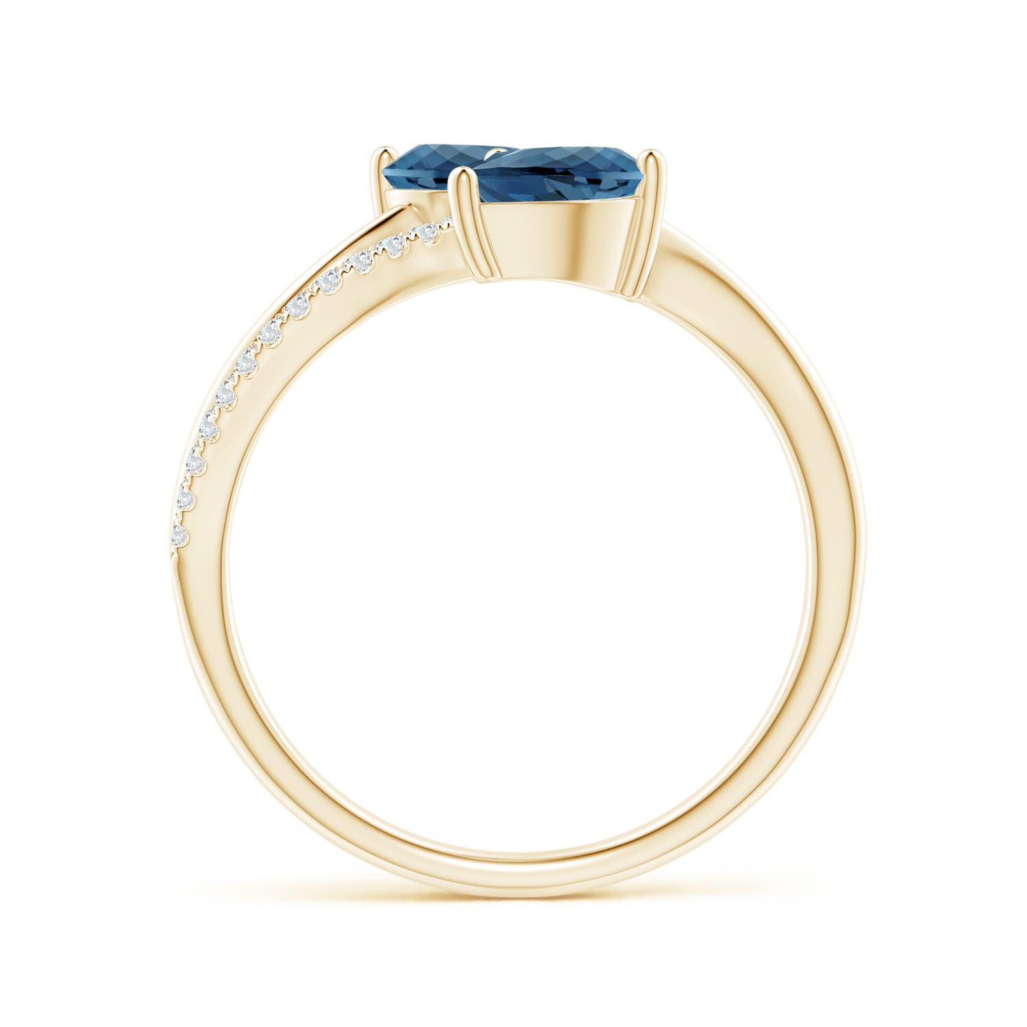 A - London Blue Topaz / 1.75 CT / 14 KT Yellow Gold