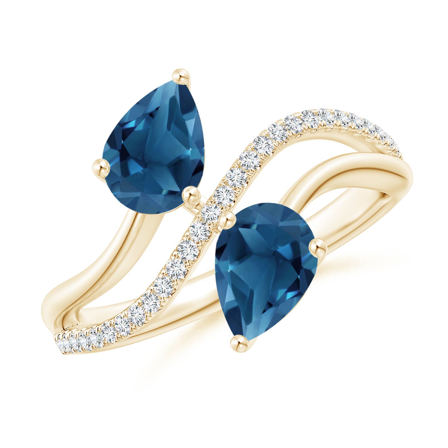 AA - London Blue Topaz / 1.75 CT / 14 KT Yellow Gold