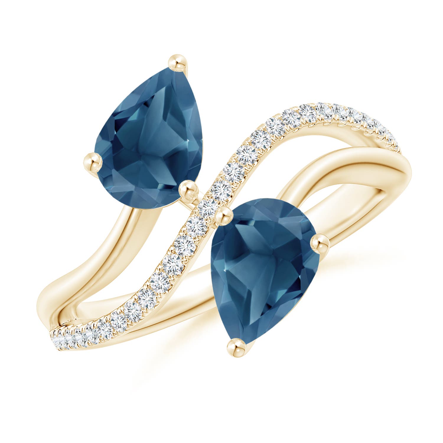 A - London Blue Topaz / 2.65 CT / 14 KT Yellow Gold