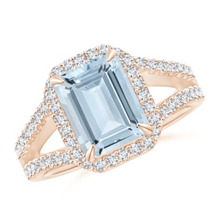 Emerald Cut A Aquamarine