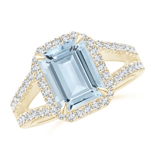 Emerald Cut A Aquamarine