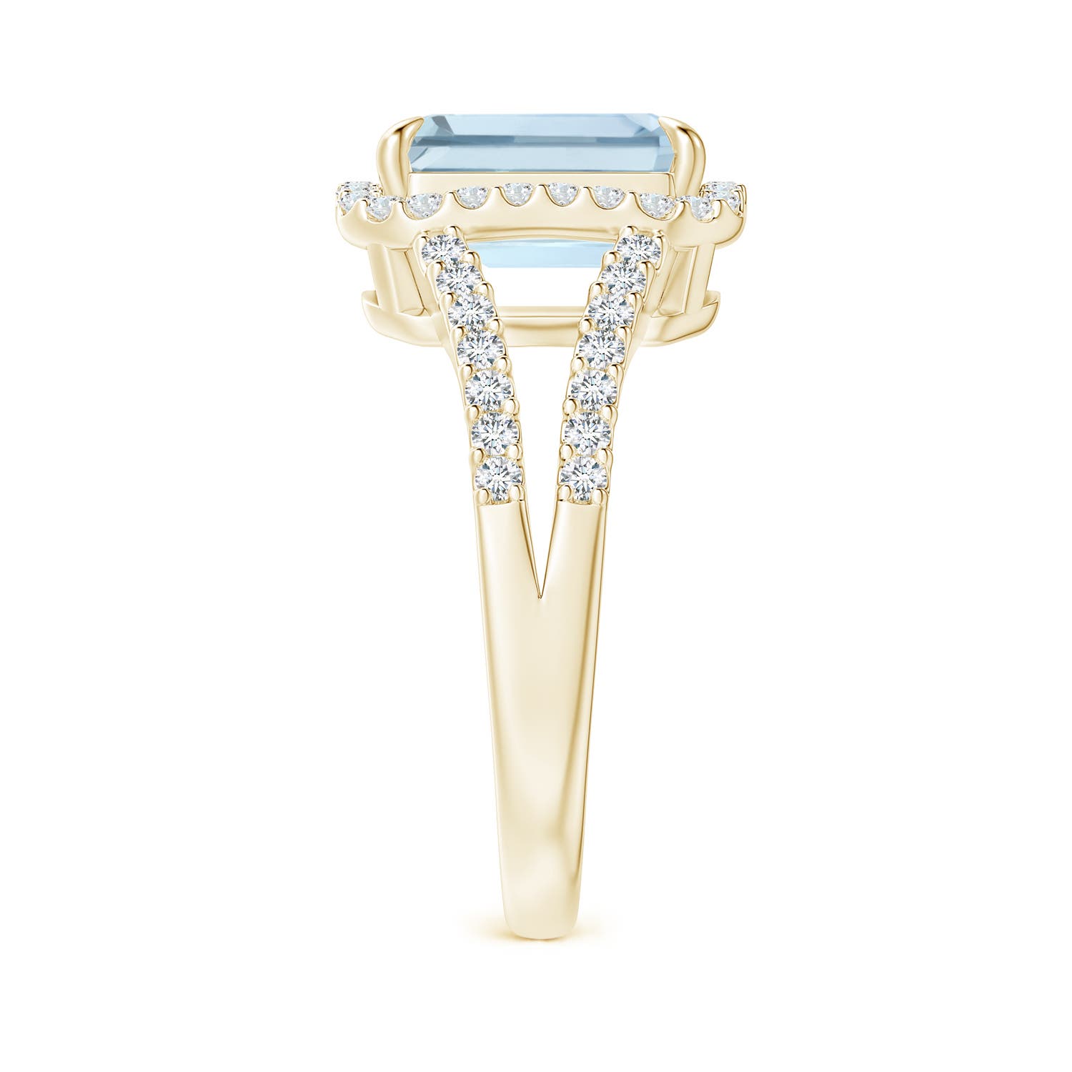 A - Aquamarine / 3.43 CT / 14 KT Yellow Gold