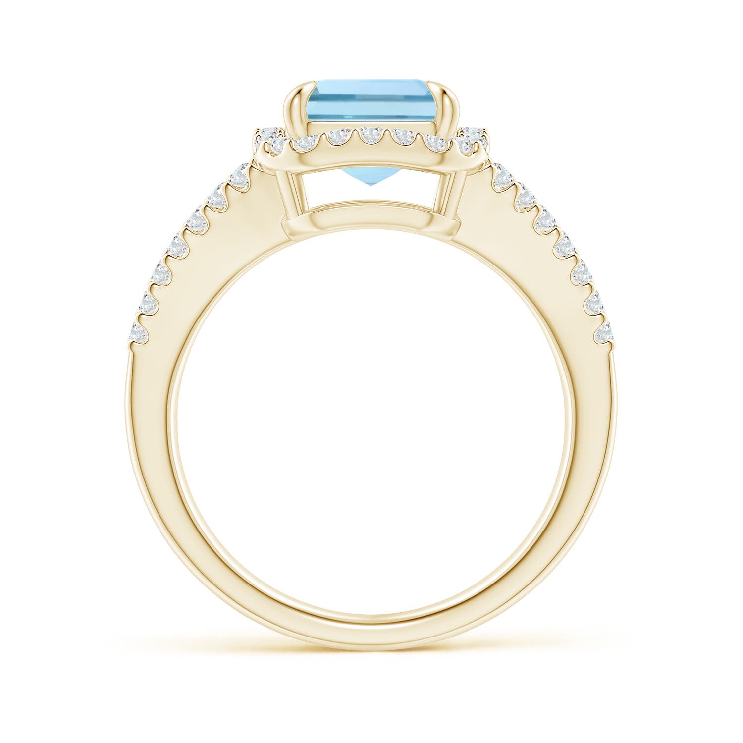 AAA - Aquamarine / 3.43 CT / 14 KT Yellow Gold