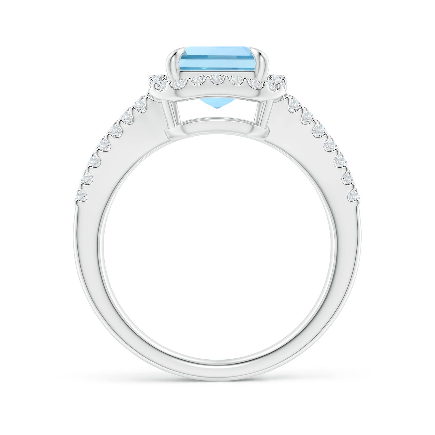 AAAA - Aquamarine / 3.43 CT / 14 KT White Gold