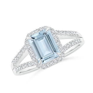Emerald Cut A Aquamarine