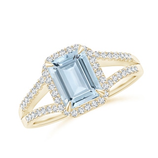 Emerald Cut A Aquamarine