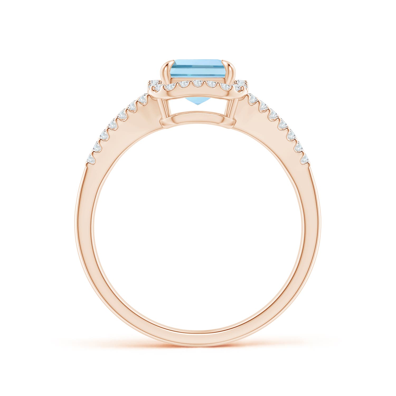 AAA - Aquamarine / 1.54 CT / 14 KT Rose Gold