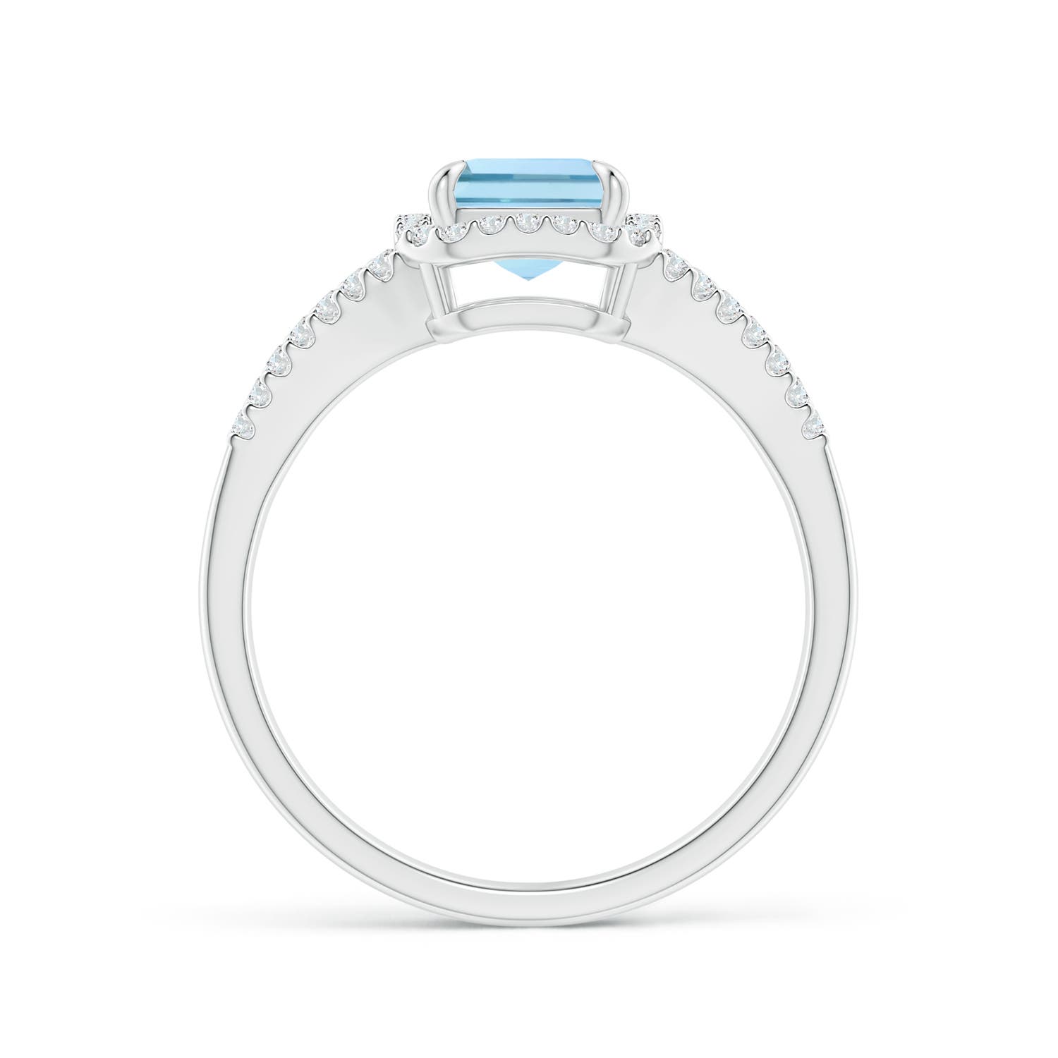 AAA - Aquamarine / 1.54 CT / 14 KT White Gold