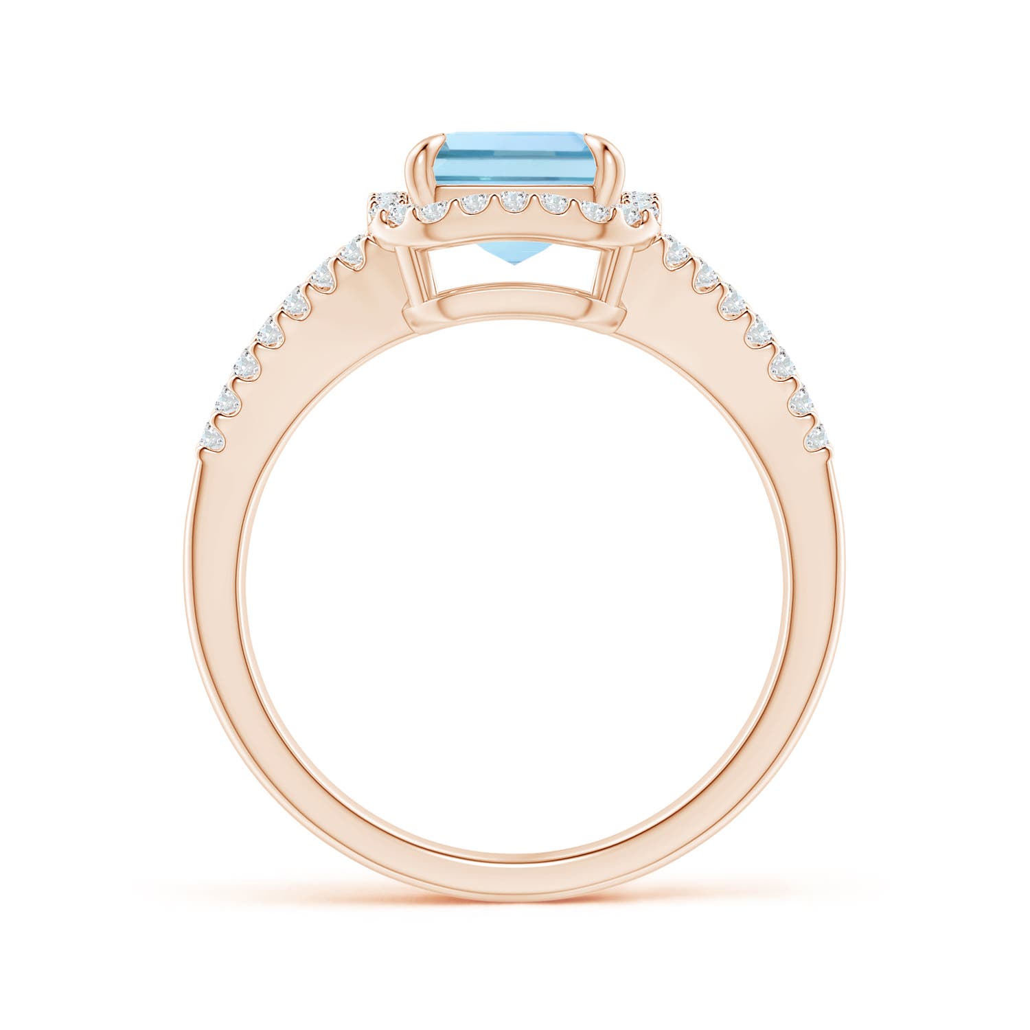 AAA - Aquamarine / 2.32 CT / 14 KT Rose Gold