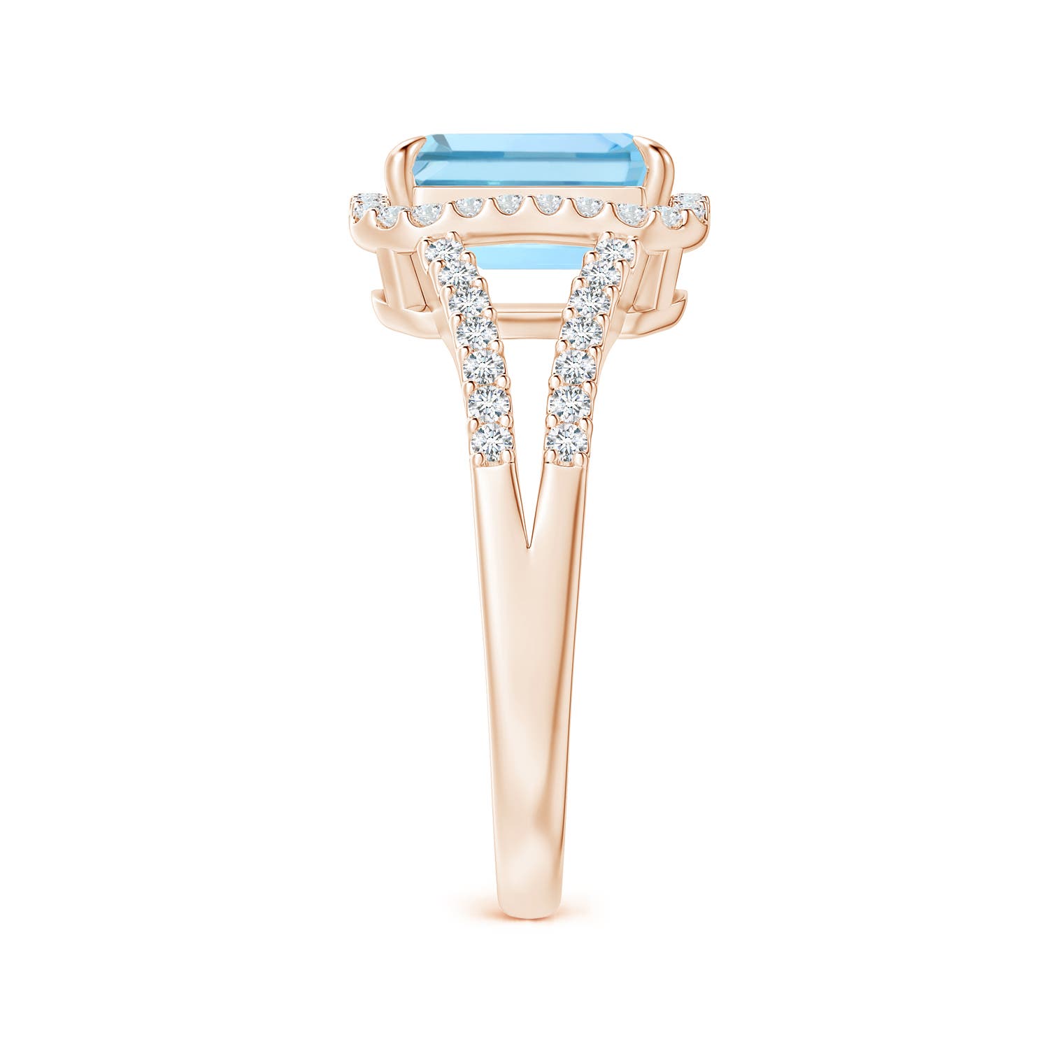 AAAA - Aquamarine / 2.32 CT / 14 KT Rose Gold