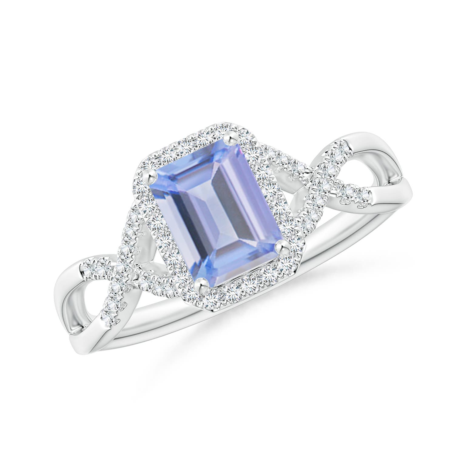 A - Tanzanite / 1.17 CT / 14 KT White Gold