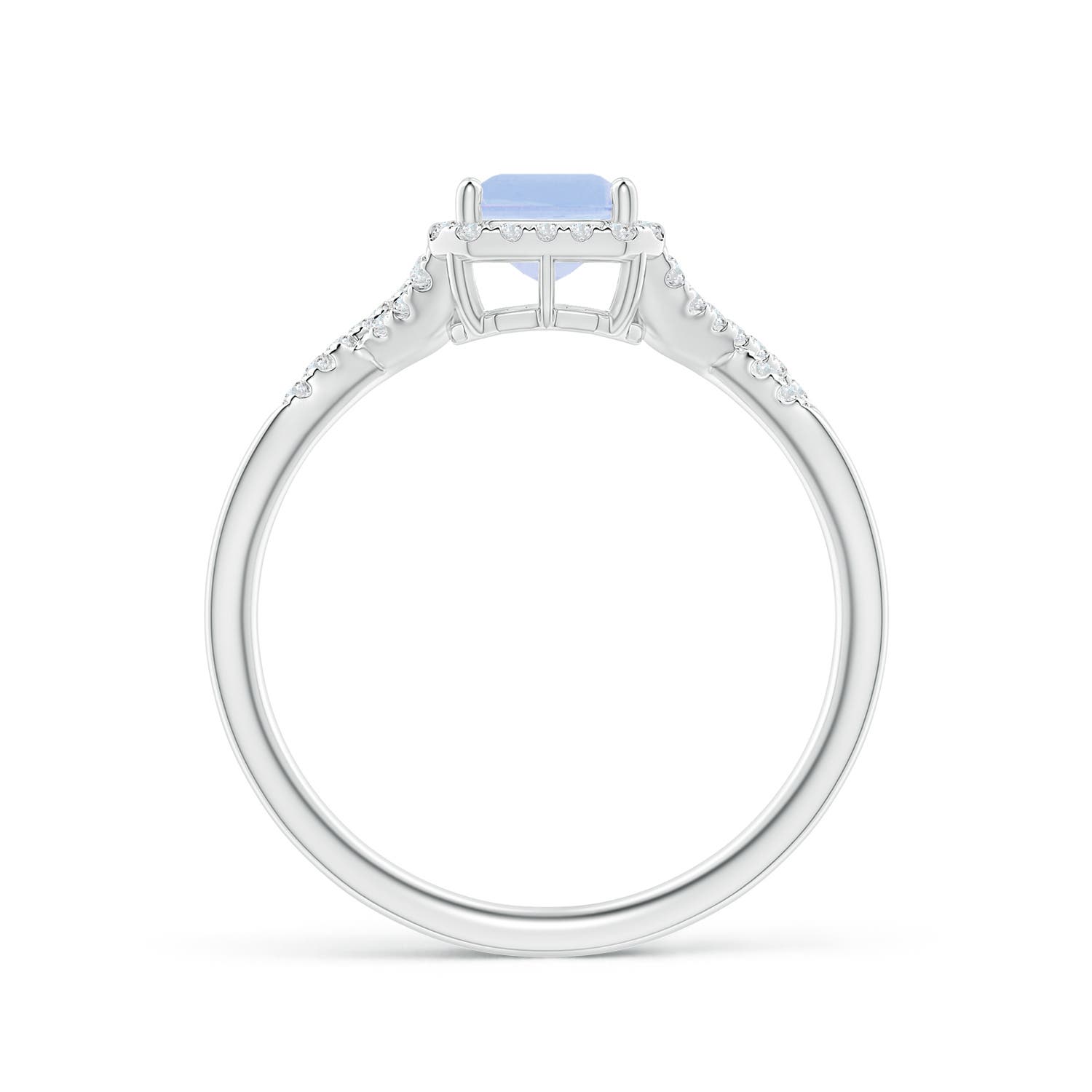 A - Tanzanite / 1.17 CT / 14 KT White Gold