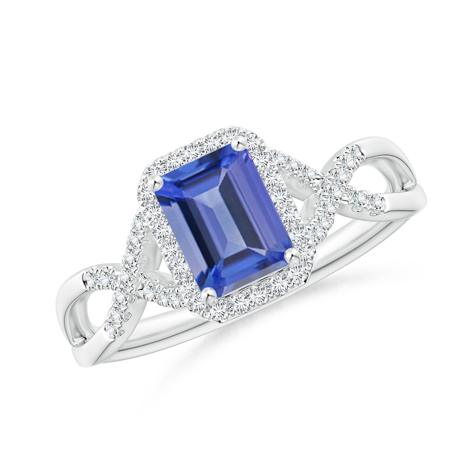 AA - Tanzanite / 1.17 CT / 14 KT White Gold