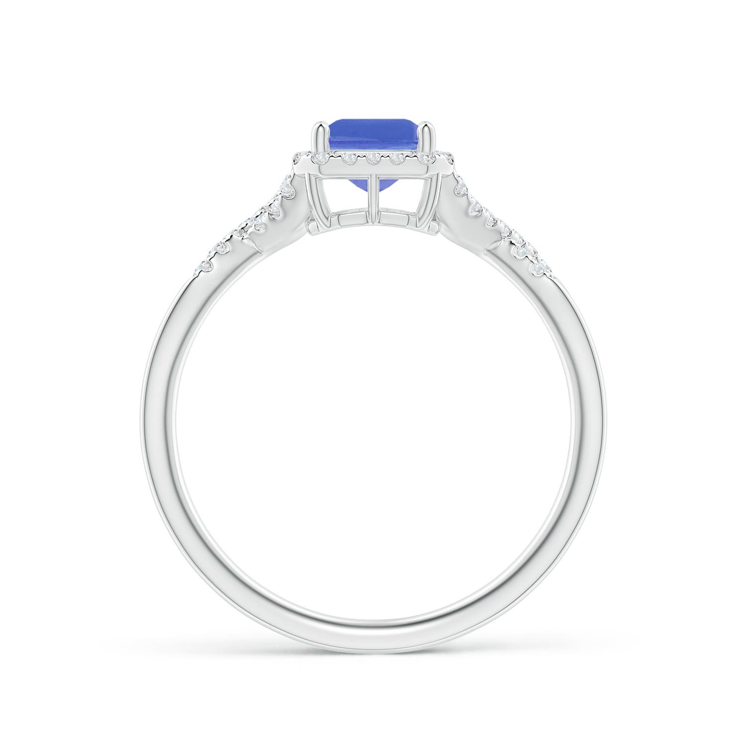 AA - Tanzanite / 1.17 CT / 14 KT White Gold